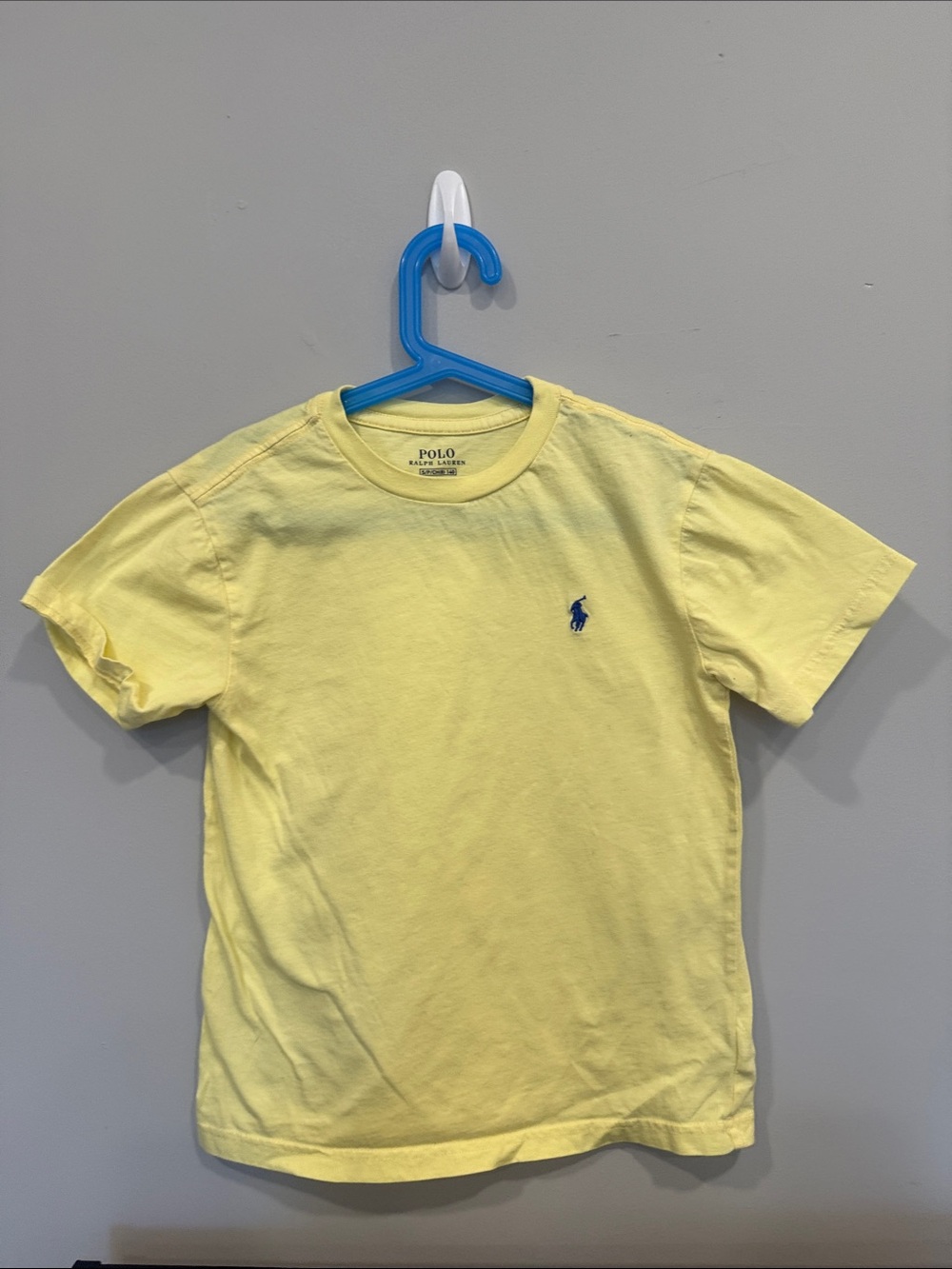 Polo by Ralph Lauren Yellow Tee with Blue Pony Embroidery